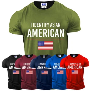 American Pride Flag Patriotic Men's T-shirt USA Funny Adult New Gift Tee S-3XL - Picture 1 of 11