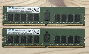 16GB Samsung 2x8GB 1Rx4 PC4-2133P-RC1-11 ECC REG Server Ram M393A1G40EB1-CPB3Q - Picture 1 of 1