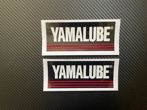 Yamalube Stickers Motorcycle Motorbike Vinyl Yamaha Graphics Race Track x2 - Picture 1 of 1