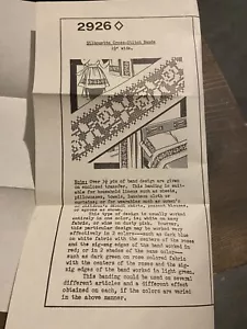 NEW Vintage #2926, Silhouette Cross-Stitch Bands, Capper's Weekly Early 50s - Picture 1 of 1