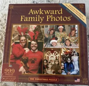 NUEVO SELLADO Fotos Familiares Incómodas El Puzzle de Navidad Mascotas 999 Piezas Divertido Regalo - Imagen 1 de 5