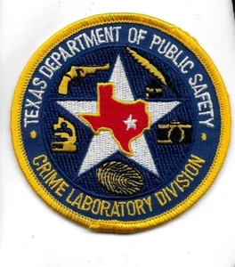 Parche Highway Patrol TEXAS CRIME LAB Div. Insignia de policía CSI POLICÍA ESTATAL CSU - Imagen 1 de 22
