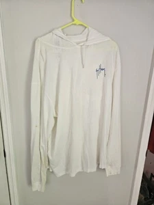 Guy Harvey Longshirt mit Kapuze weiß - Bild 1 von 2