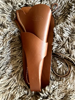 NUEVA FUNDA VAQUERA HUNTER 1088RH CUERO TEXAS COLT RUGER AZUL MARINO BRAZOS IVER JOHNSON Foto 1 de 2