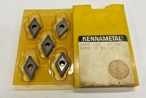 (5 Pcs) Kennametal DNMG 433 Grade: KT150 Cermet Inserts - Picture 1 of 4