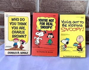 Lot 3 Vintage 60s 70s Peanuts Books Charlie Brown Snoopy Lucy Charles M. Schulz - Picture 1 of 9