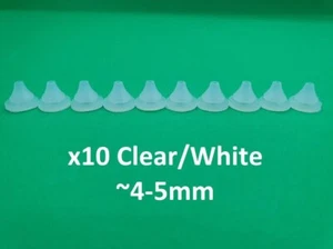 WHITE CLEAR Shower Head Rubber silicon nozzles nipple replacement water spray - Picture 1 of 8