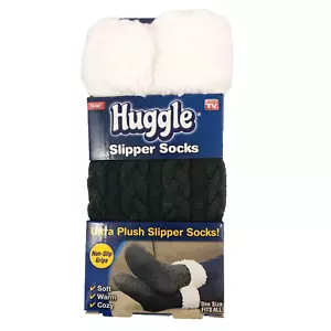 Calcetines Huggle Zapatilla Ultra Felpa Polar Silicona Empuñaduras Gris - Talla Única Se Adapta a la mayoría - Imagen 1 de 5