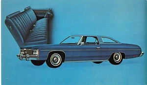 1974 Impala Custom Coupe Postkarte Chevrolet Werbung Sicherheitsgurte Oldtimer. U1* - Bild 1 von 2