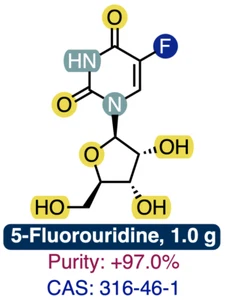 (5F) URIDINE || CAS: 316-46-1 || 1.0 g || Purity: +97.0% - Picture 1 of 3