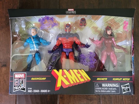 Marvel Legends Family Matters 3-Pack Magneto Quicksilver Scarlet Witch Amazon Cover