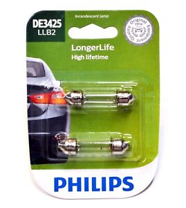 Philips LongerLife DE3425 10W Two Bulbs Trunk Cargo Light Replacement Stock Lamp