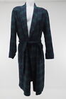 Pendleton Men's Lounge Robe Green/Blue Size Medium 100% Wool Long Sleeve 