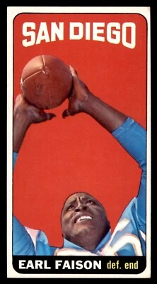 1965 Topps Football #158 Earl Faison VG/EX *f1 - Image 1 of 2