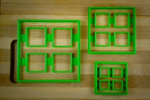 Square Window - Wooden small window - Cookie cutter Multi-Size - Picture 1 of 10
