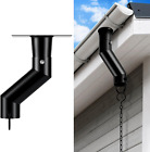 Rain Chain Gutter Adapter Black Installation Suit for Downspout Outlet