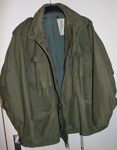 M 65 Jacke original Army Gr.L Regular Vietnam Jacket Mutt War John Ownbey Retro