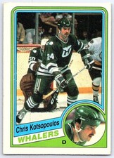 1984-85 O-Pee-Chee **C** Chris Kotsopoulos Hartford Whalers #73