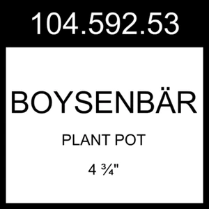 IKEA BOYSENBÄR Plant Pot Indoor/outdoor Light Gray  4 ¾" 104.592.53 - Picture 1 of 1