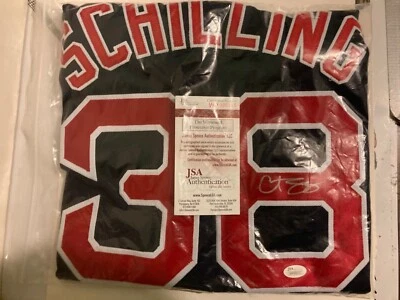 Curt Schilling signed autographed jersey Boston Red Sox JSA WP000315 - Image 1 of 4