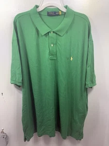 POLO Ralph Lauren Polo Shirt Mens 4XB Big Green Short Sleeve Interlock NWOT - Imagen 1 de 7