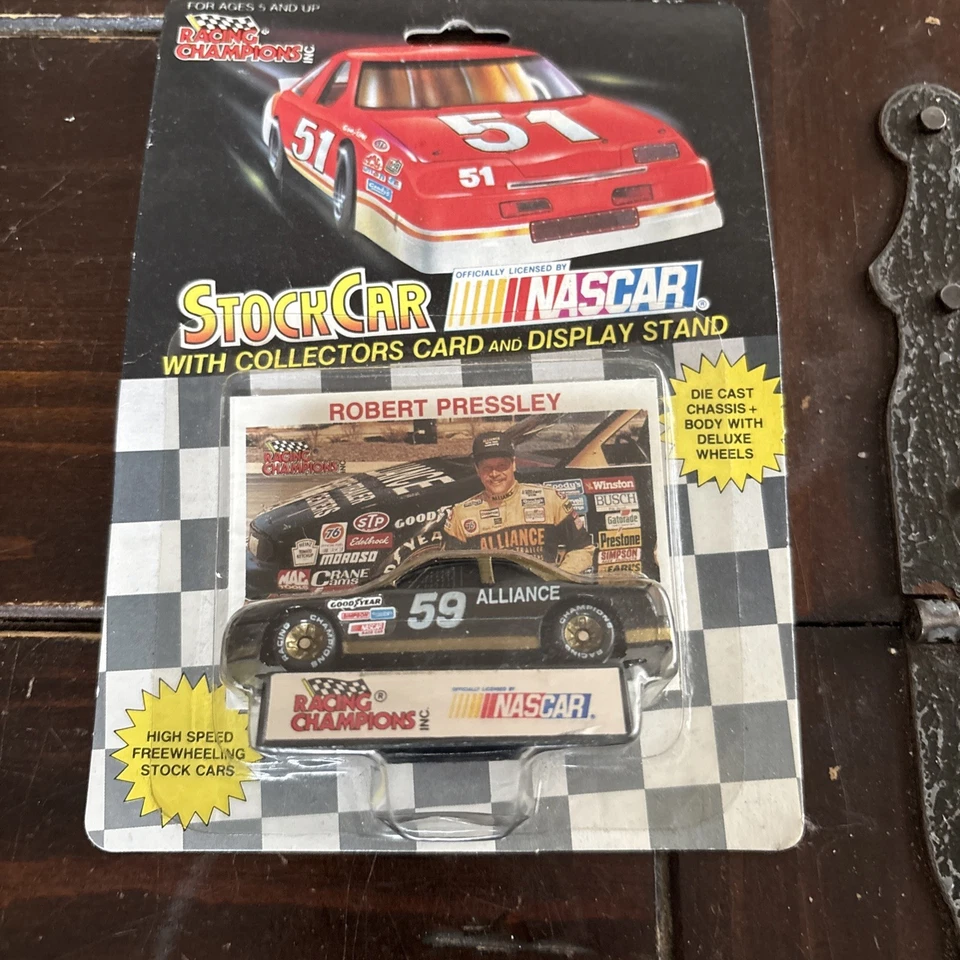 NASCAR  RACING CHAMPIONS 1991 1:64 #59 ROBERT PRESSLEY ALLIANCE DIE CAST CAR - Image 1 of 4