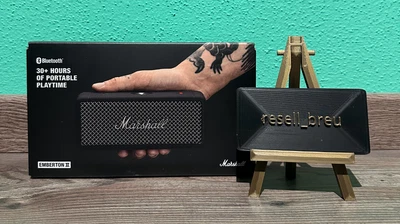 MARSHALL Emberton II Bluetooth Lautsprecher. Black and Steel. Wasserfest