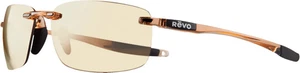 REVO DESCEND N Blush Crystal POLARIZED Champaign Rose Sunglass 4059 10 CH ITALY - Picture 1 of 4