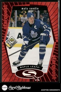 Alfombrillas Sundin UD Choice StarQuest 1998-99 rojas #SQ19 - Imagen 1 de 2