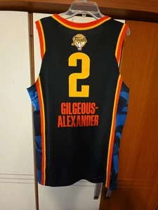 Shai Gilgeous Alexander 2025 NBA Finals OKC Thunder Nike Authentic Jersey Sz 44 - Picture 1 of 10