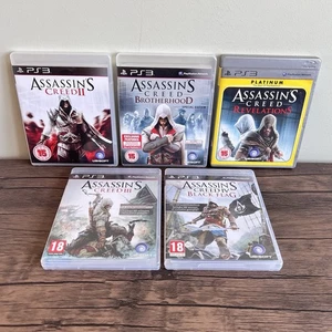Assassin's Creed PS3 Game Bundle x5 Complete w/ Manuals Tested VGC PAL Sony - Picture 1 of 7