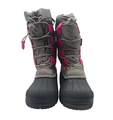 Dream Pairs Knorth Mujer Botas de Nieve Impermeables Aisladas Talla US 3 Gris y Rosa Foto 1 de 4