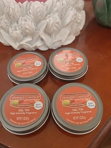 4 Yankee Candle AUTUMN LEAVES Gel Tins New - Picture 1 of 3