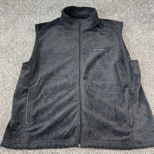 Chaleco de montaña Columbia polar gris Steens cremallera completa para hombre XL poliéster - Imagen 1 de 8
