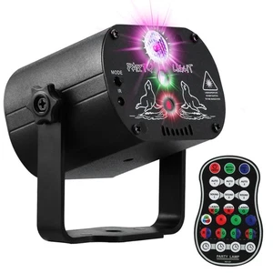DJ Disco Stage Party Lights, LED Sound Activated Laser Light RGB Flash Strobe... - Picture 1 of 6