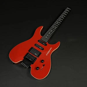 6 Saiten Red Headless Satin Finish Floyed Rose Brücke 24 Bünde E-Gitarre - Bild 1 von 6