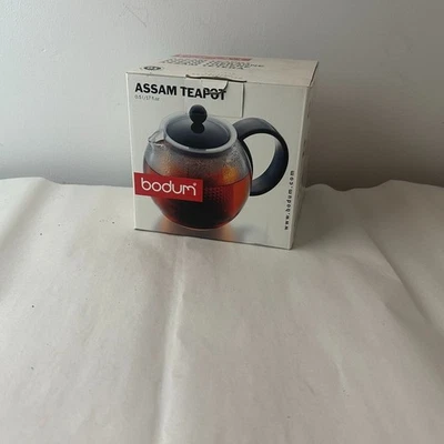 Bodum Assam 0.5L Teapot Glass w/ Stainless Steel Infuser Made in Portugal - Image 1 of 4