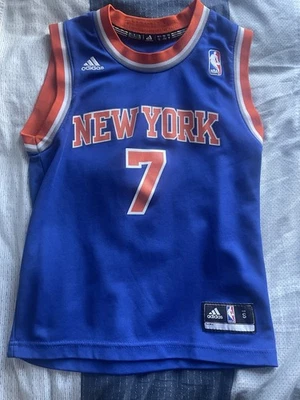 adidas New York Knicks Adult Jersey Carmelo Anthony #7 Blue, Kids Size Small - Image 1 of 4