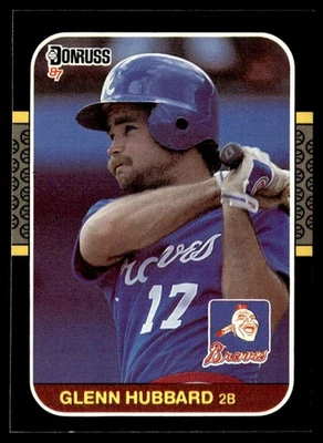 1987 Donruss Glenn Hubbard Atlanta Braves #634 - Image 1 of 2