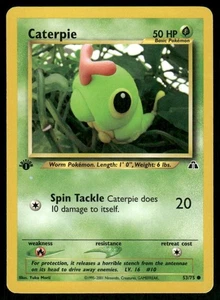 Pokemon Tcg Caterpie [1st Edition] #53 Pokemon Neo Discovery LP - Picture 1 of 2