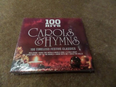 5 DISC CD ALBUM - 100 HITS - CAROLS & HYMNS - 100 FESTIVE CLASSICS NEW & SEALED - Image 1 of 2