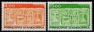 Timbre d' Andorre du N° 346 et 347 N ** - Picture 1 of 1
