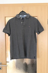 Poloshirt Tommy Hilfiger grau Größe M Custom Fit - Bild 1 von 2