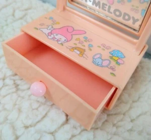 Showa Retro Sanrio My Melody Mini Mirror Stand 76 Years kawaii - Picture 1 of 3