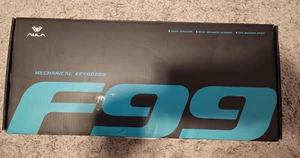 AULA F99 Wireless Mechanical Keyboard (Blue & White) - Picture 1 of 6