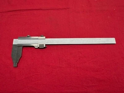 HELIOS VERNIER CALIPER 0-8"  2-9/16" Nib Style Jaws w/ Fine Adjustment - VINTAGE - Image 1 of 4