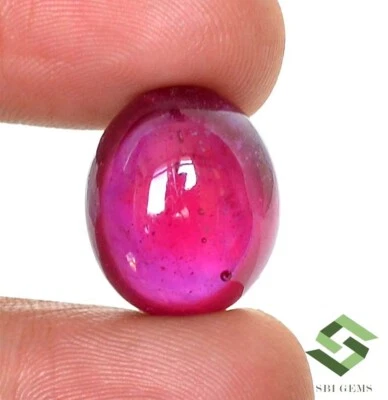 18.50x15.50 mm Natural Ruby Oval Cabochon 36.80 CTS Mozambique Loose Gemstone GF - Image 1 of 4