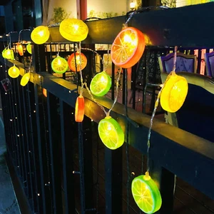 Novelty Mixcolor Lemon Decor Fairy String Lights Battery Operated Warm Twinkle C - Picture 1 of 7