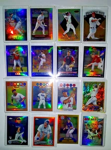 1999-'12 TOPPS BOWMAN MLB REFRACTOR LOT OF 16:SN#D MCGWIRE RAMIREZ GIAMBI & MORE - Picture 1 of 19