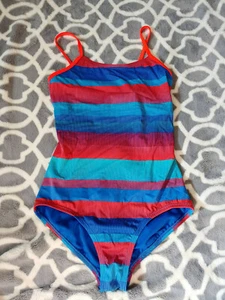 Nike Optic Shift one-pc v-back swimsuit hyper cobalt NESS6628 Size 16 - Picture 1 of 3